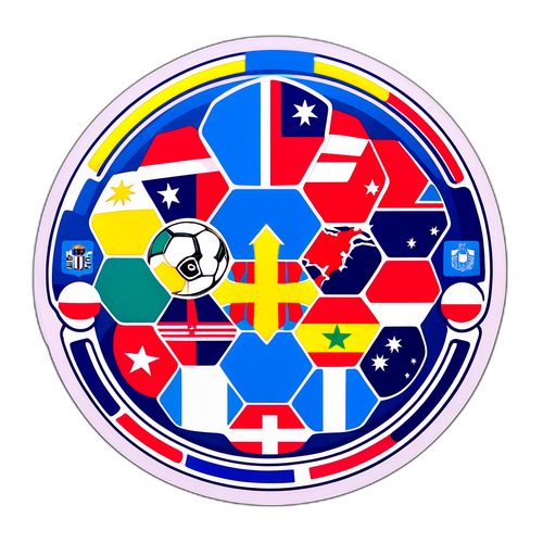 Sticker ya Kuadhimisha Roho ya Ushindani wa Soka