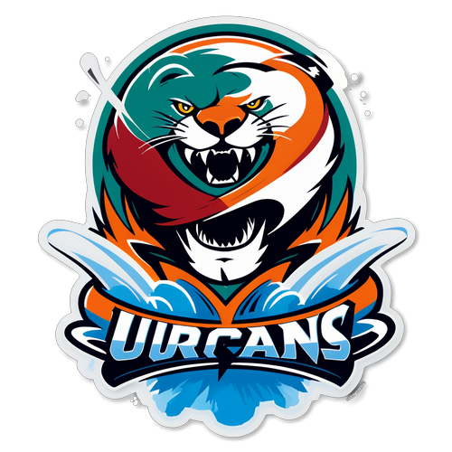 Rivalry Renewed: Hurricanes vs. Panthers Logo Sticker