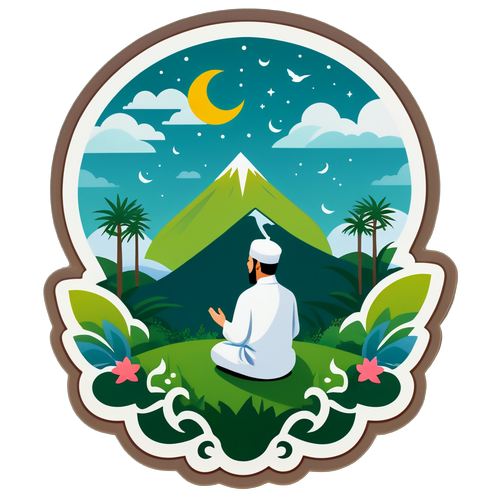 Stiker Damai Mendengarkan Khutbah Idul Adha