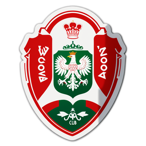 Naklejka z logo Wisły Kraków