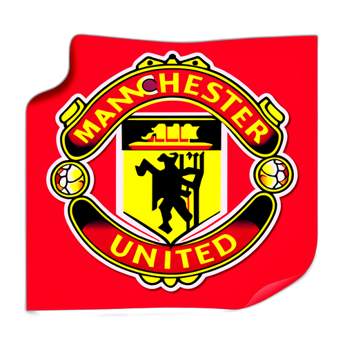 Artystyczny sticker z logo Manchester United