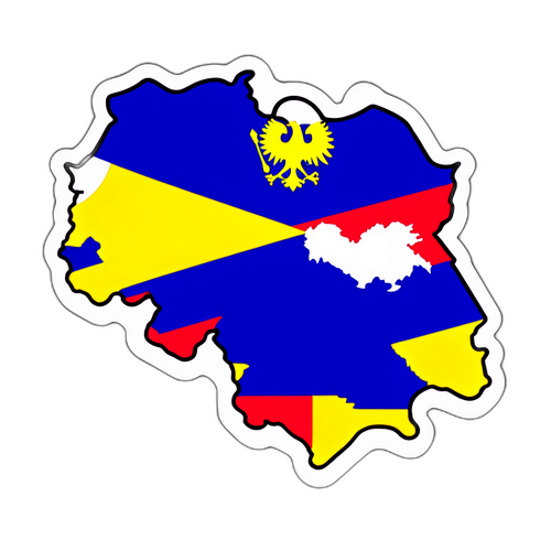 Hartă a României cu steagul Bosniei