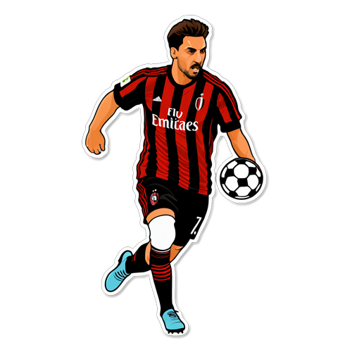 Stiker Merayakan AC Milan