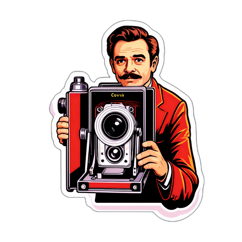 Vintage Film Camera Sticker
