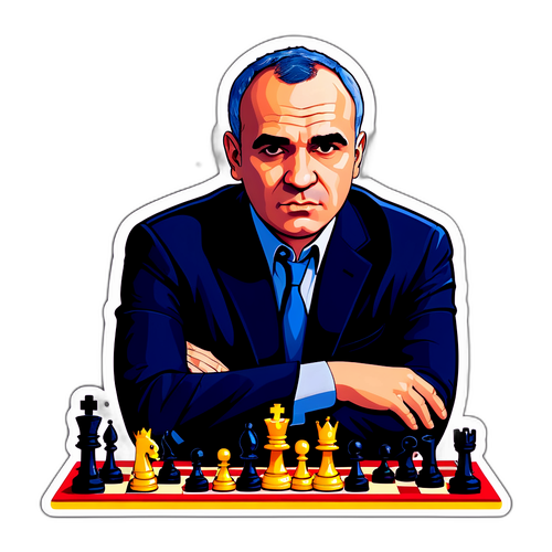 Garry Kasparov aan het schaakbord