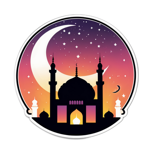Stiker Masjid Tenang untuk Jadwal Sholat Surabaya