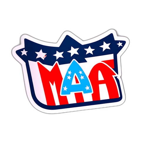 MAGA Retro-Inspirert Klistremerke