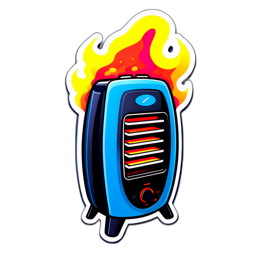 Стильна наклейка з електричним обігрівачем