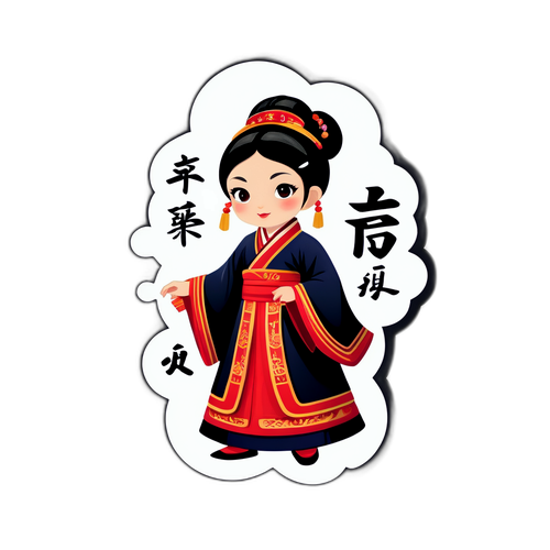 传统文化自信贴纸