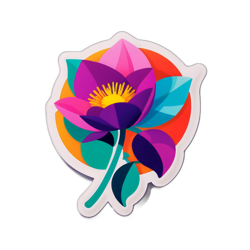 Sticker de Flor Vigna en estilo minimalista