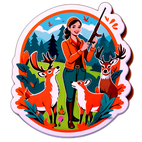 Whimsical Hunting Wives Season 2 Sticker