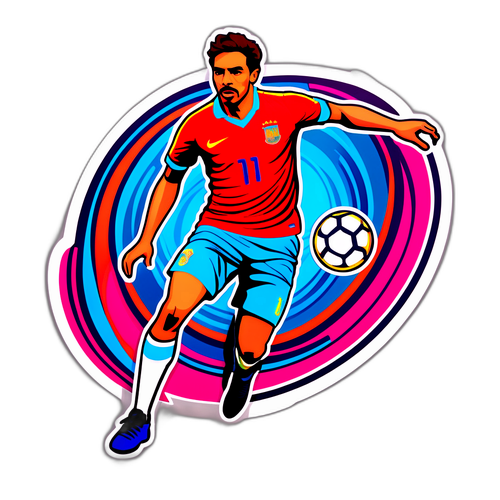 Stiker Joan García Menggiring Bola