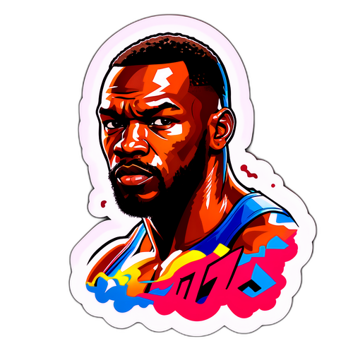 존 존스의 투지 강조 스티커