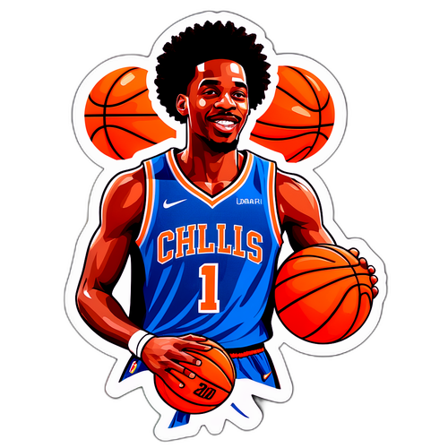 Sticker ng Mosaic na Estilo ni Jabari Smith Jr.