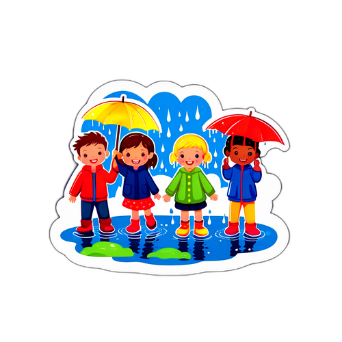 Дождливый день с друзьями