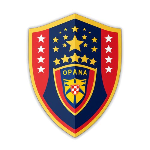 Diseño de sticker estilizado con escudo de Osasuna