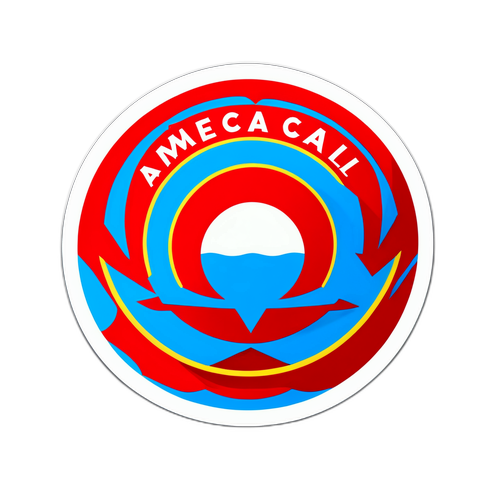 Stiker Logo América de Cali