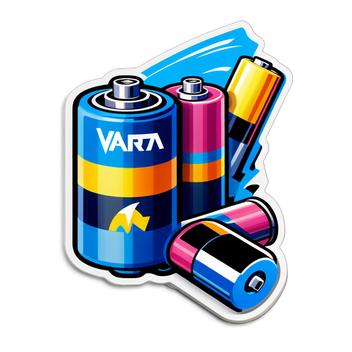 Energiestarke Leidenschaft: Entdecke das Varta-Sticker-Design, das deine Kreativität entfesselt!