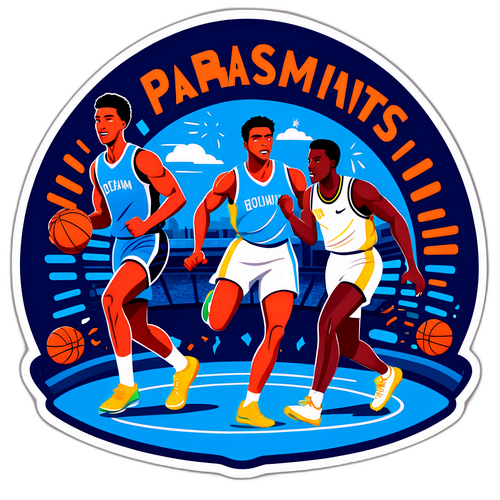 运动员奋力拼搏的插图