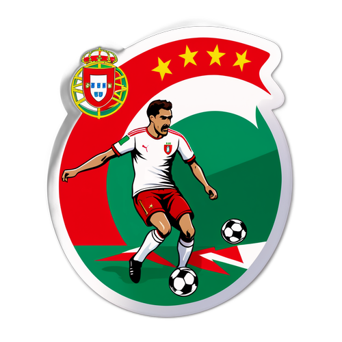 Energetisk Fodboldkamp mellem Portugal og Ungarn