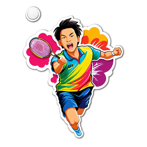 Stiker Berwarna-warni Loh Kean Yew: Memenuhi Semangat Badminton dengan Gaya!