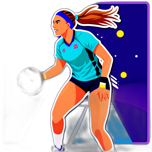 Sabalenka pelaajana, volleyballin ylle kohoamassa