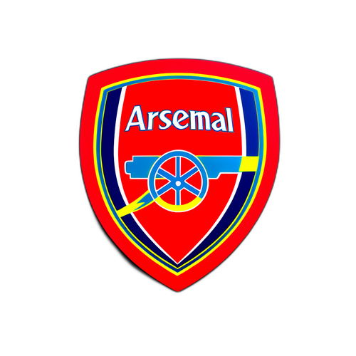 Sportieve sticker voor Arsenal