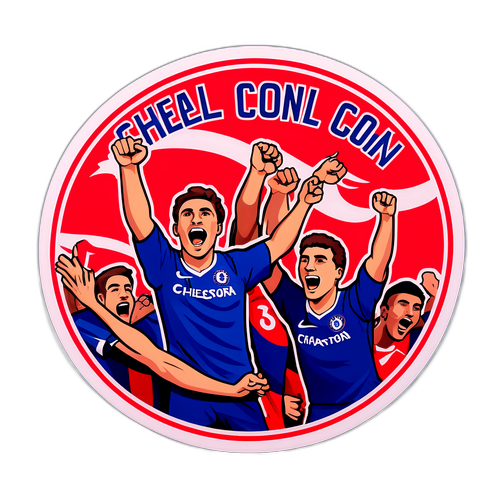 첼시와 찰튼 축구 경기의 열정적인 분위기