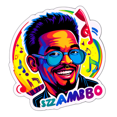 Zambo Jimmy koncertplakát-stílusú matrica