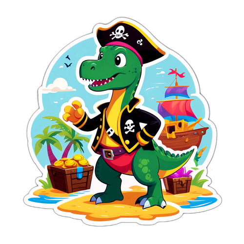 Piratang Dinosaur na Masaya