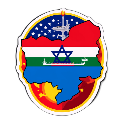 Sticker Dramatis Mewakili Konflik Iran-Israel