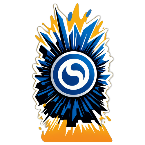 Kraftvolle Leidenschaft: Das Abstrakte Schalke-Logo, das Gelsenkirchen zum Beben bringt!