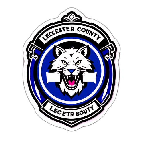 Leicester–Derby County foci sticker