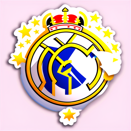 Adesivo do Real Madrid: Estrela da Champions League