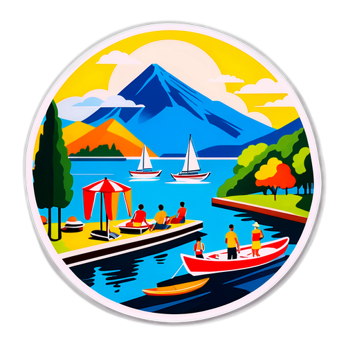 Pemandangan Cerah di Danau Como