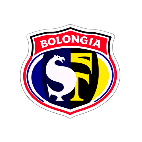 Наклейка с логотипом Болоньи и Удинезе