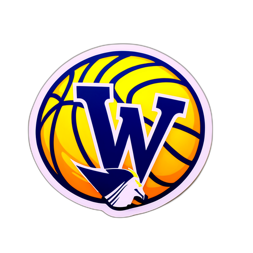 Vibrant West Virginia University Basketball Sticker
