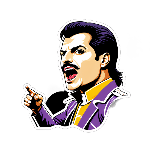 Freddie Mercury: Ikonický Rockový Legendární Odznak pro Nepřekonatelné Fanoušky!