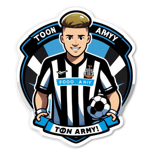 Wow! Cảm Xúc Dâng Trào Với Đội Quân Toon: Sticker Lấy Lòng CĐV Newcastle United!