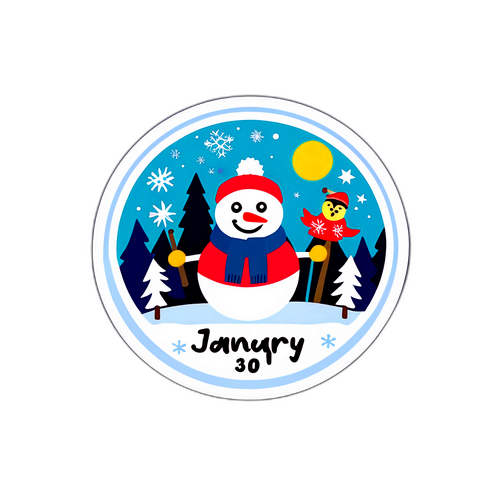 Ocak 30. Günü Festivali Stickerı