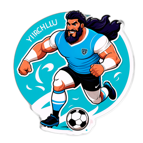 Karakter Menggemaskan Hercules Modern di Lapangan Sepak Bola