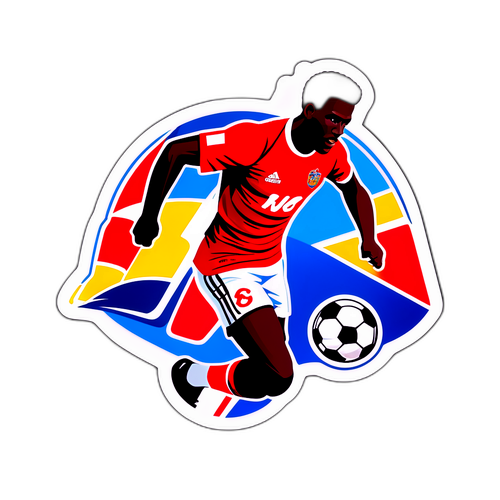 Sticker de Deyverson en acción