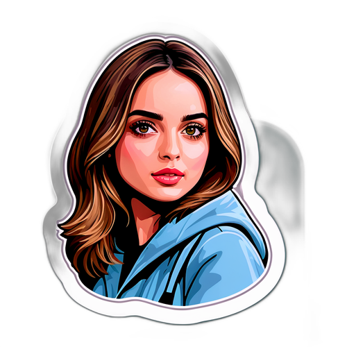 Minimalist Sticker z Ana de Armas