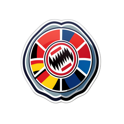 Bayern Munich Logo med Fotball og Tyske Farger