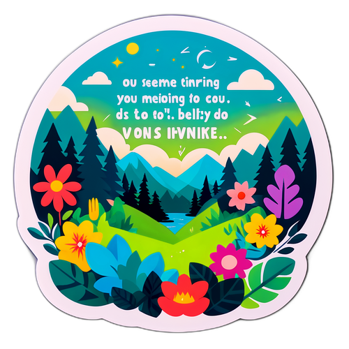 Adesivo Motivazionale con Citazione Ispiratrice