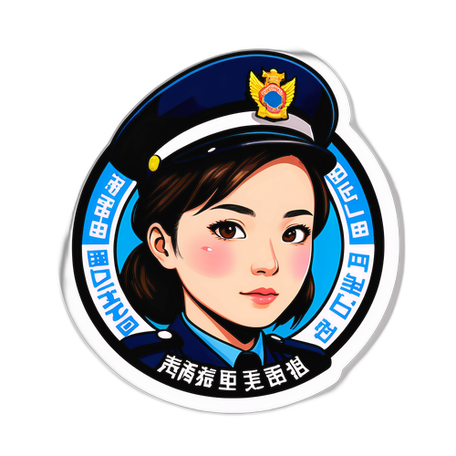 王妙丽警官纪念贴纸