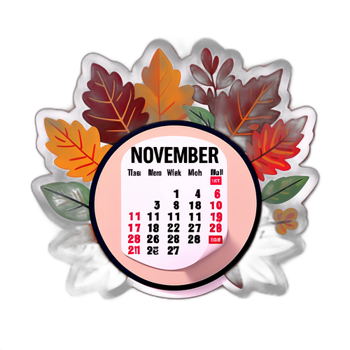 Наклейка с датой 3 ноября