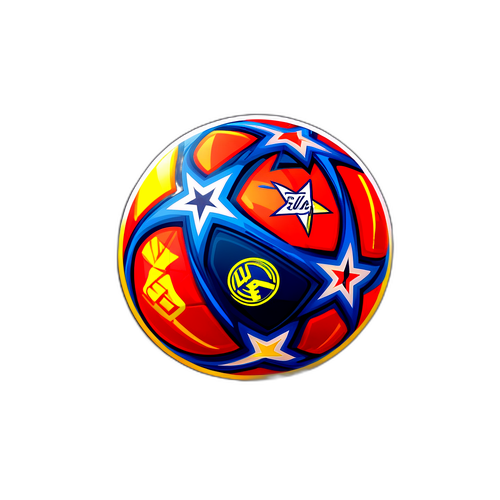 Ilustrație dinamică cu mingea UCL