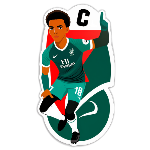 Sticker Karakter Bergaya Trent Alexander-Arnold