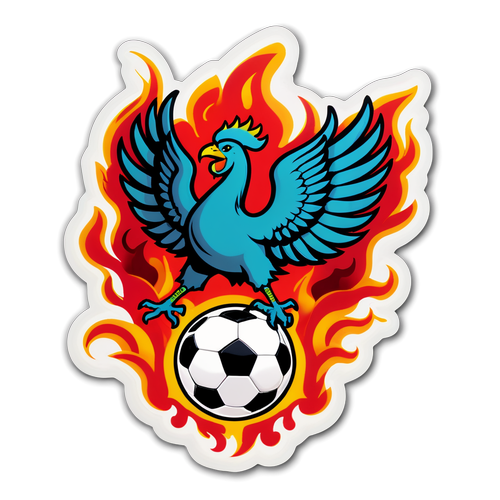 Stiker Ikonik Liverpool dengan Simbol Liver Bird